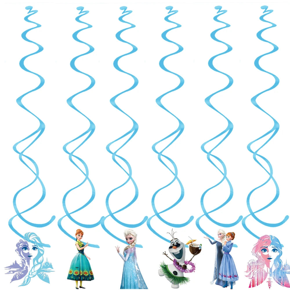 Elsa & Anna Princess Birthday Party Kit – Frozen-Themed Decorations, Balloons, Banner, Plates, Cups & Gift Bags