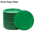 20, 40, 60, 80, 100Pcs Green and Red Paper Cups Napkin Disposable Tableware Party Napkin Drink Cups Birthday Christmas Holiday Party Supplies
