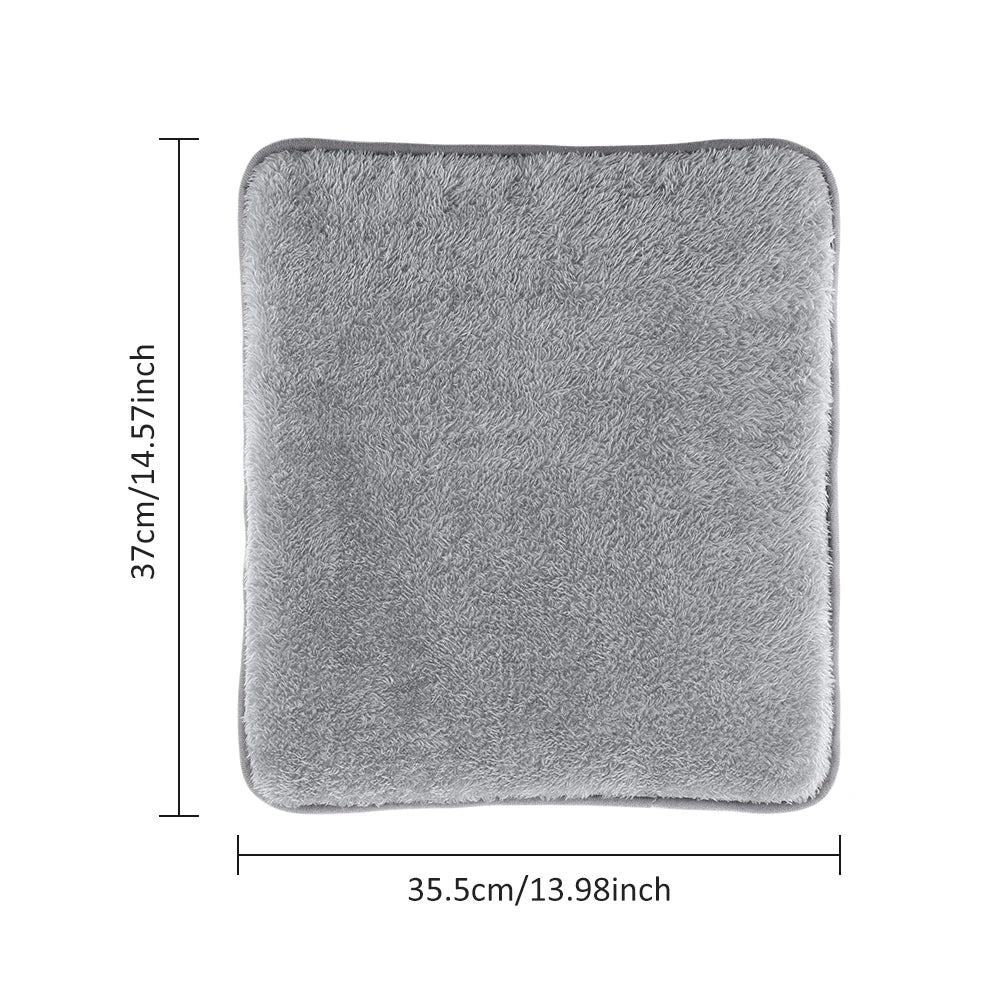 USB Electric Heated Seat Cushion 4 Temperature Settings Winter Car Seat Heater Cold Resistant Chair Heated Mat for Office Travel