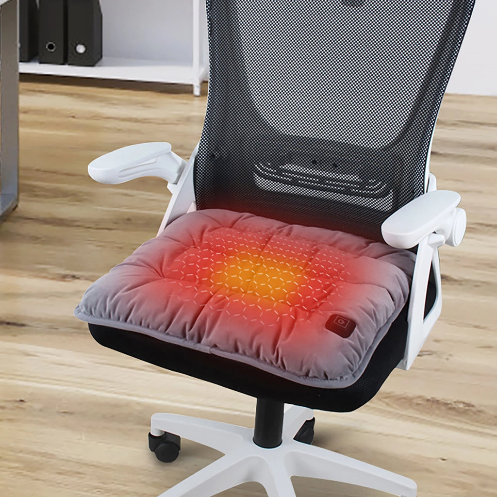 Electric Heating Cushion 45cm Chair Car Pet Body Office Winter Heated Pad Warmer Electric Blanket Cat Dog Adjustable Temperature