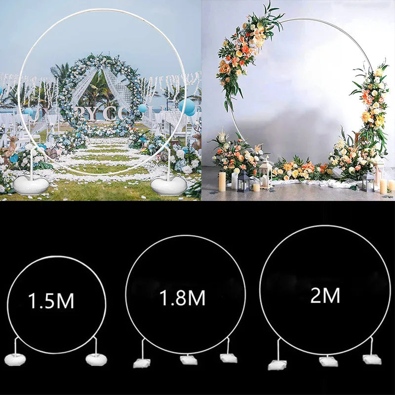 Heart Shaped Balloon Arch Frame Ring DIY Balloon Arch Garland Stand Kit For Outdoors Weddings Anniversary Decorations
