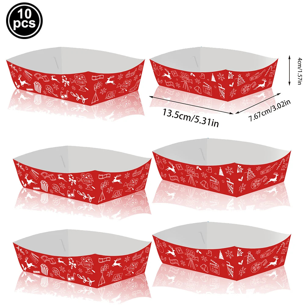 20, 40, 60, 80, 100Pcs Green and Red Paper Cups Napkin Disposable Tableware Party Napkin Drink Cups Birthday Christmas Holiday Party Supplies