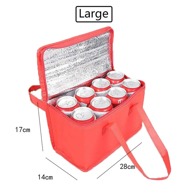 Outdoor Cooler Box Portable Thermal Insulated Cooler Bag Camping Foods Drink Bento Bags BBQ Zip Pack Picnic Supplies