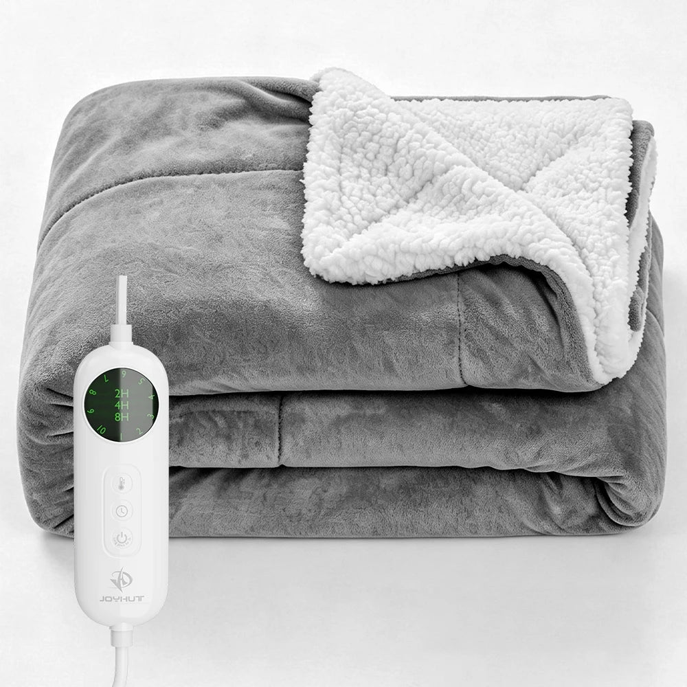 Heated Blanket Electric Blanket,Soft Heated Throw Blanket with 10 temperature settings and timer setting ,Over-Heat Protection Winter Warm Blanket Home Office Outdoor Heating Blanket Washable
